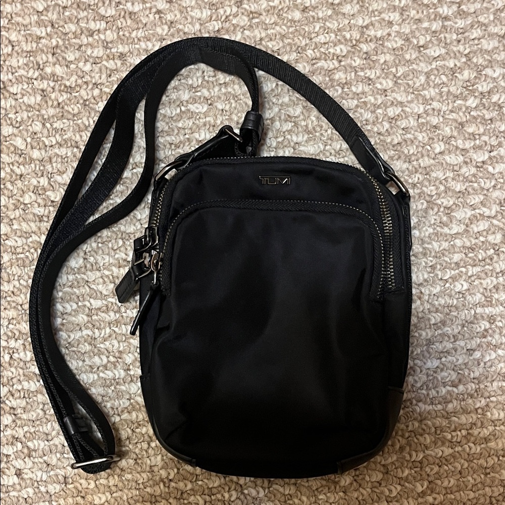 Tumi Black CrossBody Purse Bag